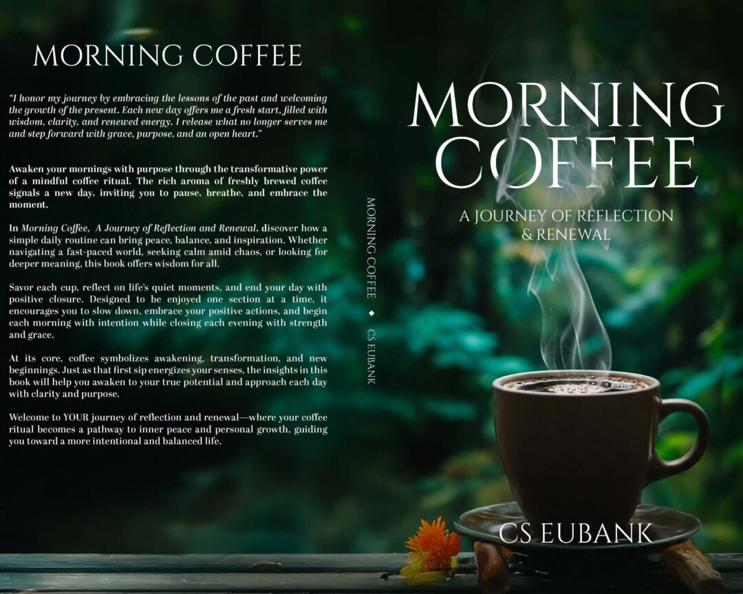 Morning Coffee" title on book cover